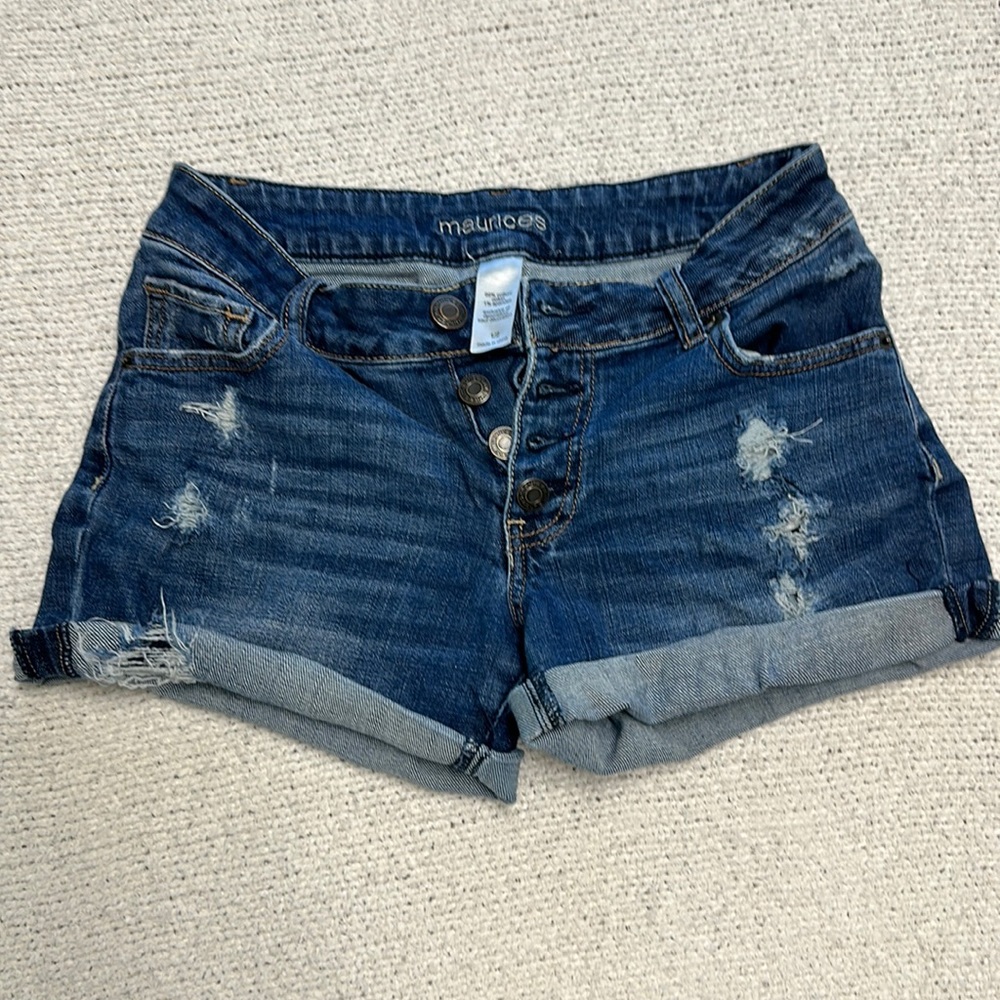 shorts Maurice size 1/2 dark blue distressed